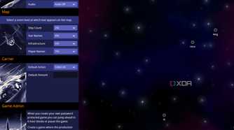 A screenshot showing the Neptune's Pride options page.