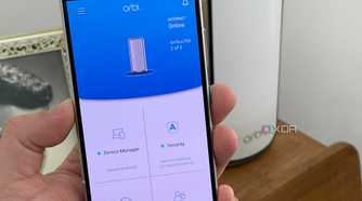 Netgear Orbi app on a Zenfone 8