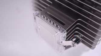 Close-up view of the Noctua NH-P1 base plate