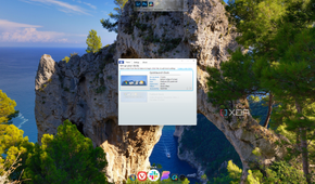 Screenshot of a Windows 11 PC running ObjectDock and changing settings for the QuickLaunch dock