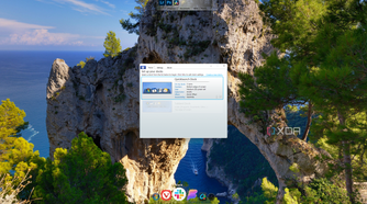 Screenshot of a Windows 11 PC running ObjectDock and changing settings for the QuickLaunch dock