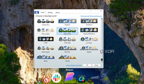 Screenshot of customization options in Objectdock