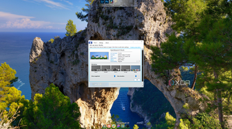 Screenshot of a Windows 11 PC running ObjectDock and changing settings for the QuickLaunch dock