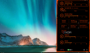 Screenshot of the OneXCOnsole overlay