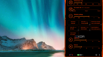 Screenshot of the OneXCOnsole overlay