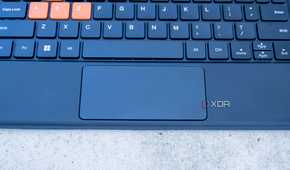 Close-up of the touchpad on the One XPlayer X1 keyboard cover