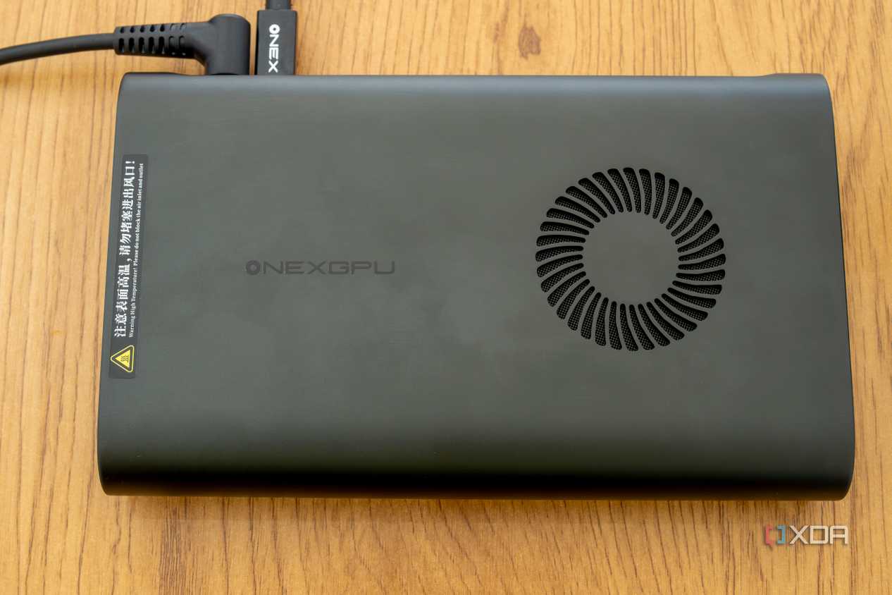 Overhead view of the OneXGPU