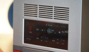 The small touchscreen on the Ayaneo Mini PC AM02.