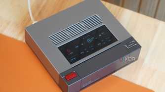 A top view of the Retro Mini PC AM02 screen.