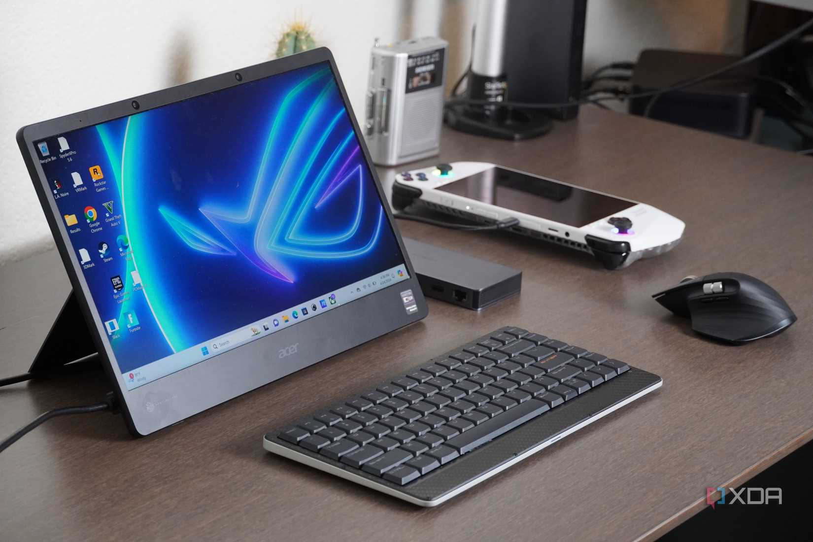 Here's how I used a gaming handheld as a dual-screen laptop, and you ...