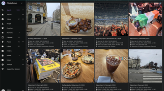 browsing a photoprism library