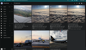 screenshot of photoprism with uploaded photos