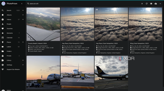 screenshot of photoprism with uploaded photos