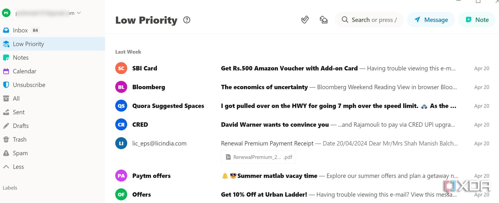 Two bird low priority