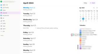Twobird calendar