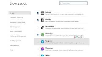 mailbird browse apps