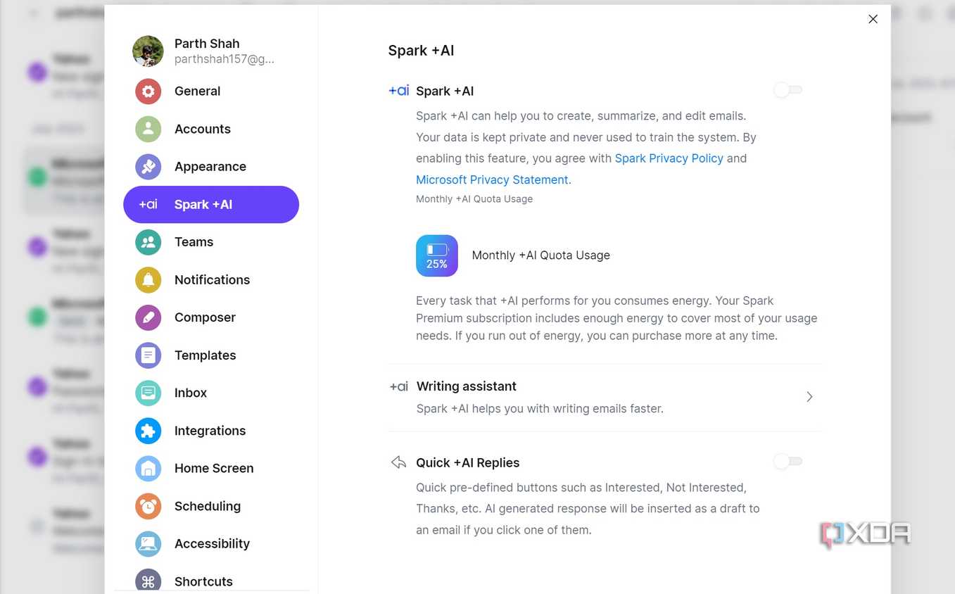 Spark AI features