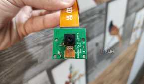 A Raspberry Pi camera module