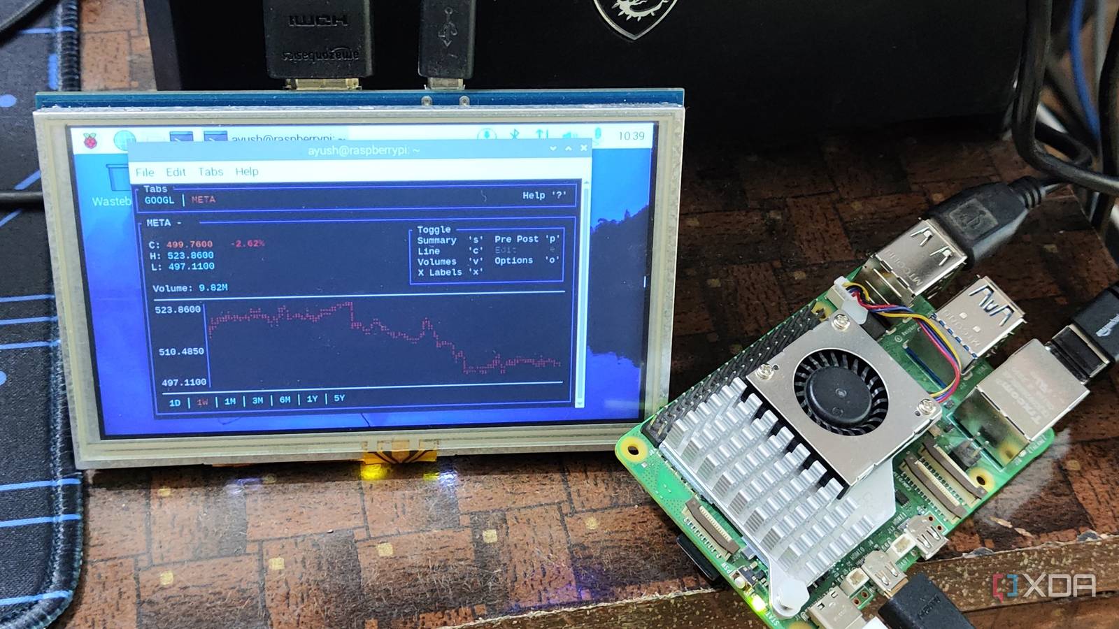 How to turn the Raspberry Pi into a stock market price ticker