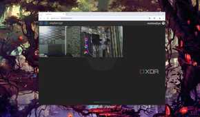 The MotionEye web interface running on a PC