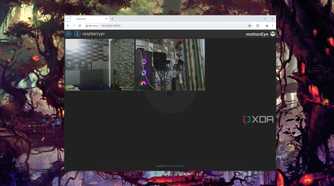 The MotionEye web interface running on a PC