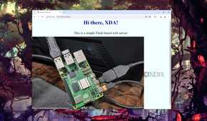 A Flask-based web server running on the Raspberry Pi 5