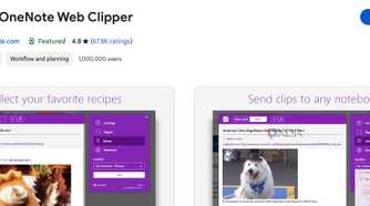 OneNote web clipper