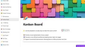 Project management template in Microsoft Loop