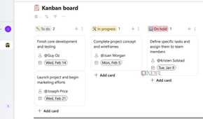 Kanban board in Microsoft Loop
