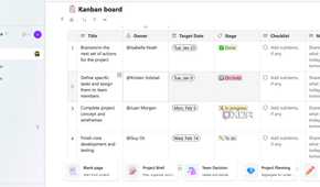 Kanban board in Microsoft Loop