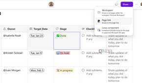 Share a Microsoft Loop page