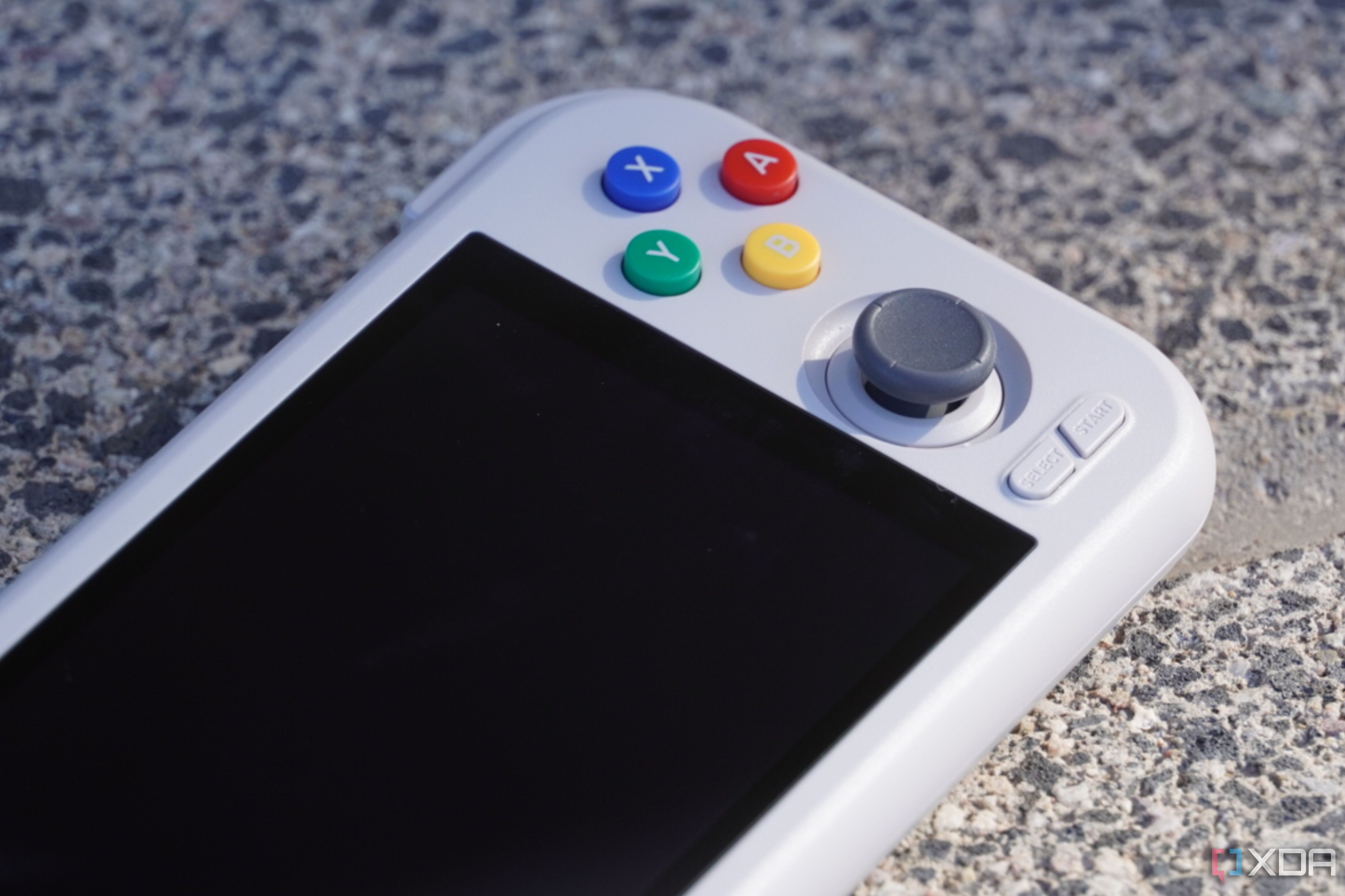 The buttons on the right side of a Retroid Pocket 4 Pro.