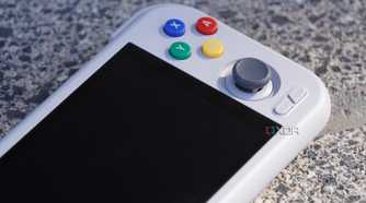 The buttons on the right side of a Retroid Pocket 4 Pro.