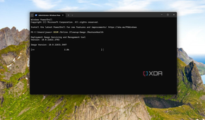 Screenshot of Windows Terminal running a DISM command