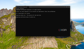 Screenshot of Windows Terminal running an SFC command