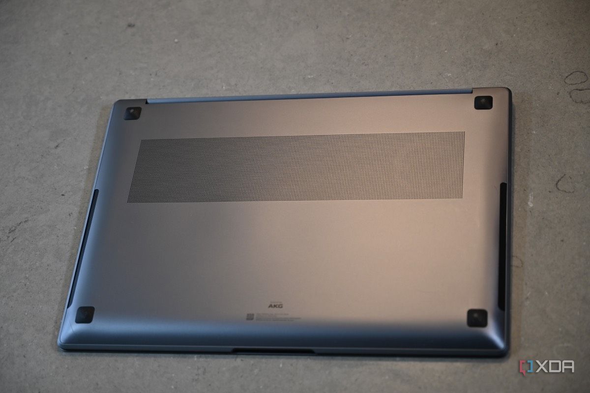 Bottom view of the Samsung Galaxy Book 4 Ultra