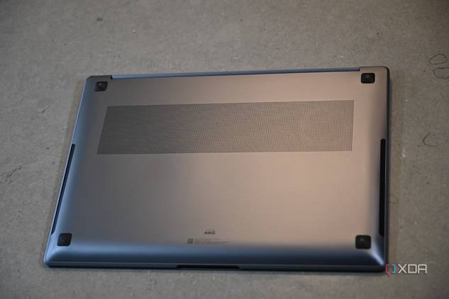 Bottom view of the Samsung Galaxy Book 4 Ultra