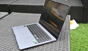 Samsung Galaxy Book 4 Ultra outdoor side view