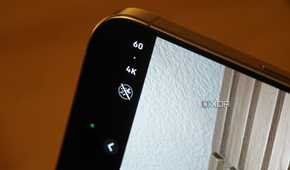The 4K 60 setting in the iPhone camera app.