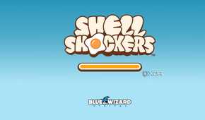 A screenshot showing the Shell Shockers loading page.