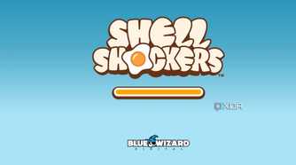 A screenshot showing the Shell Shockers loading page.