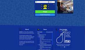 A screenshot showing the Skribbl.io footer menu.