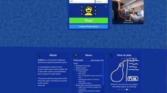 A screenshot showing the Skribbl.io footer menu.
