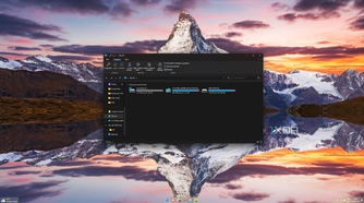 Screenshot of File Explorer in Windows 11 with a Windows 10-style ribbon menu