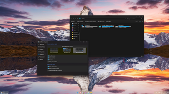 Screenshot of Windows 11 File Explorer wioth a Windows 7-style command bar