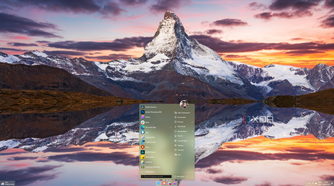 Screenshot of a Windows 11 desktop with StartAllBack Start menu in Windows 11 style
