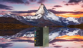 Screenshot of a Windows 11 desktop with StartAllBack Start menu in Windows 10 style
