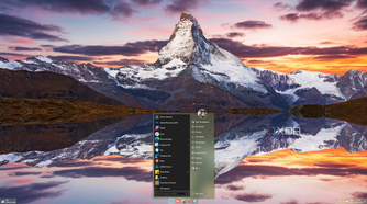 Screenshot of a Windows 11 desktop with StartAllBack Start menu in Windows 10 style