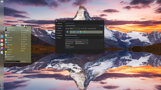 Screenshot of a Windows 11 desktop with StartAllBack showing the taskbar on the left side