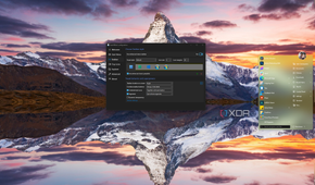 Screenshot of a Windows 11 desktop with StartAllBack showing the taskbar on the right side and with extra small icons